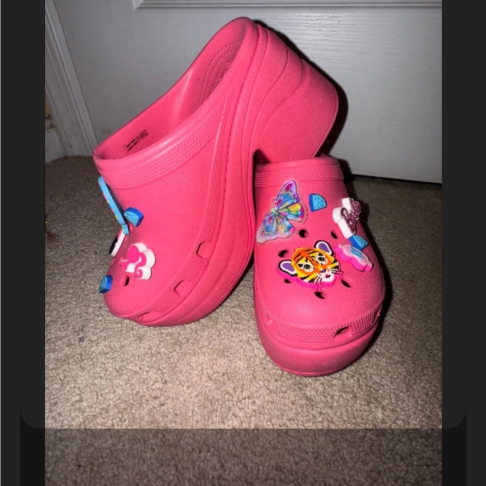 Pink Siren Crocs with Fun Jibbitz